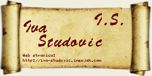 Iva Studović vizit kartica